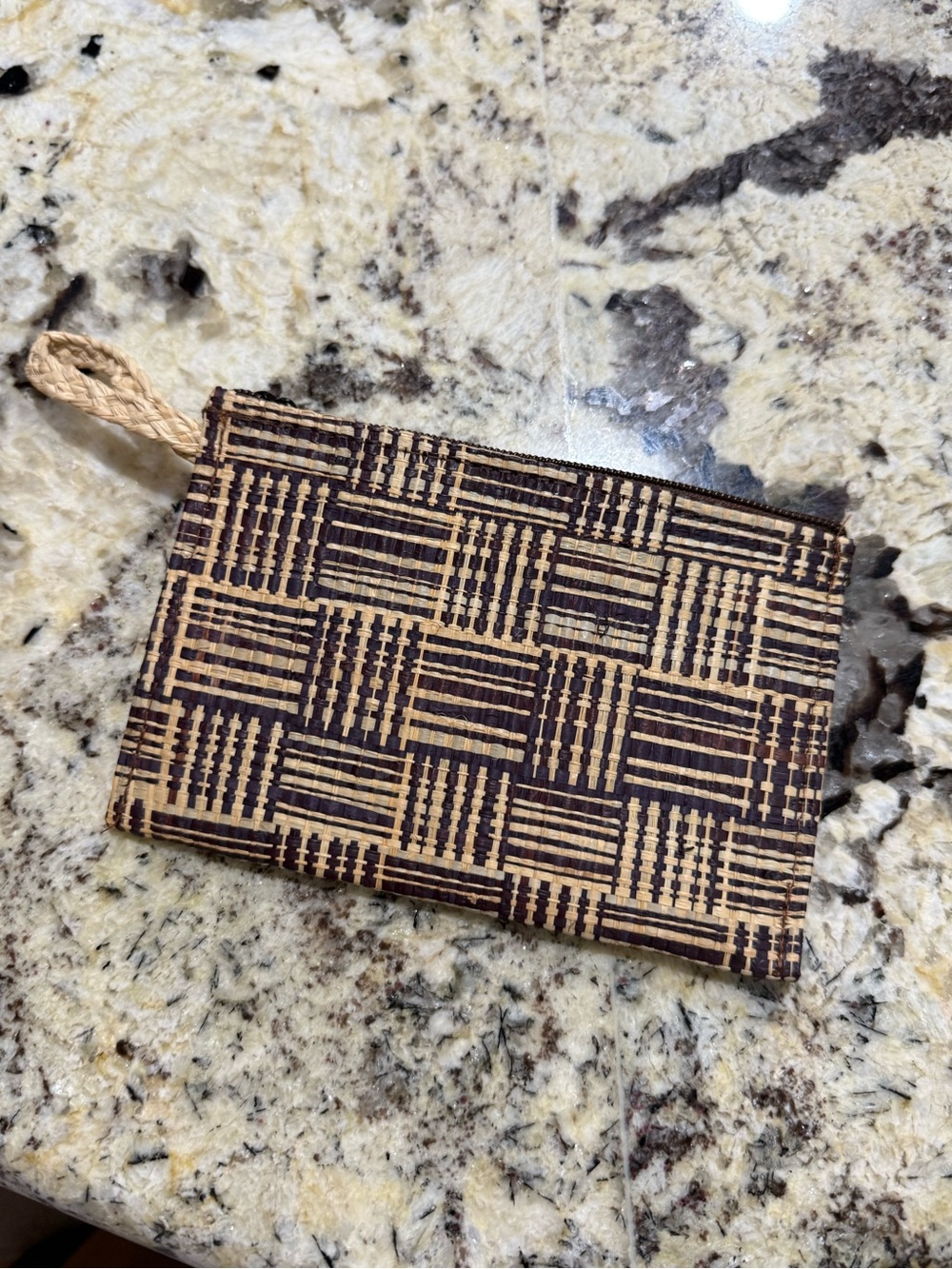 Hand Woven Mini Bag in Black and Natural - Picture 4 of 4